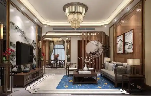 素雅含蓄,简约大方的新中式情调|客厅|卧室|收纳柜|电视墙|电视背景墙