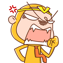 孙悟空呲牙手势凶恶gif动图_动态图_表情包下载_soogif