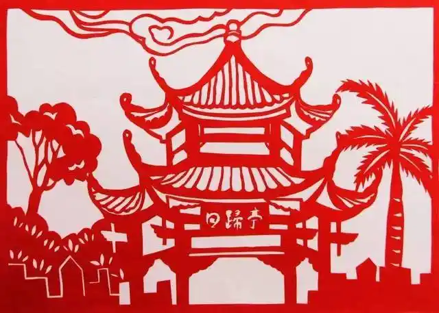 剪纸图片剪纸艺人指尖上的洛带带你感受不一样的建筑之美和民俗风情