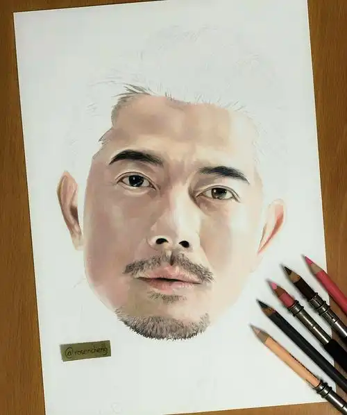 彩铅手绘——郭富城