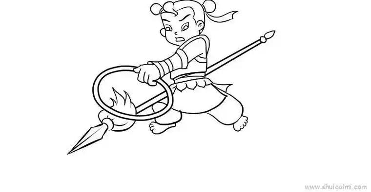 哪吒画法步骤 哪吒简笔画画法