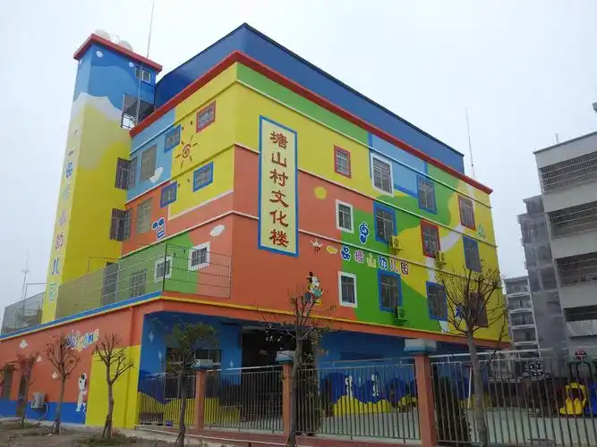 阳江阳东县一品唐山幼儿园彩绘喷画