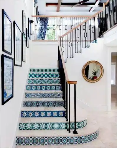 【上海楼梯展】没想到楼梯贴砖,居然美成这样,你家楼梯贴砖了?