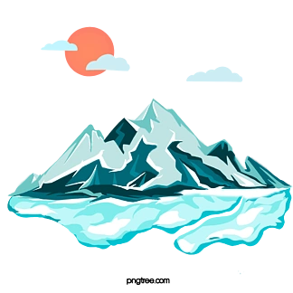 手绘冰川 i>融 /i> i>化 /i> i>插 /i> i>画 /i>元素