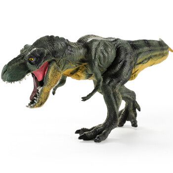 育儿宝儿童仿真恐龙模型玩具塑霸王龙男孩认知动物世界实心 行走霸王