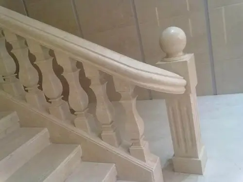 诺娃米黄大理石楼梯,扶手,拦杆