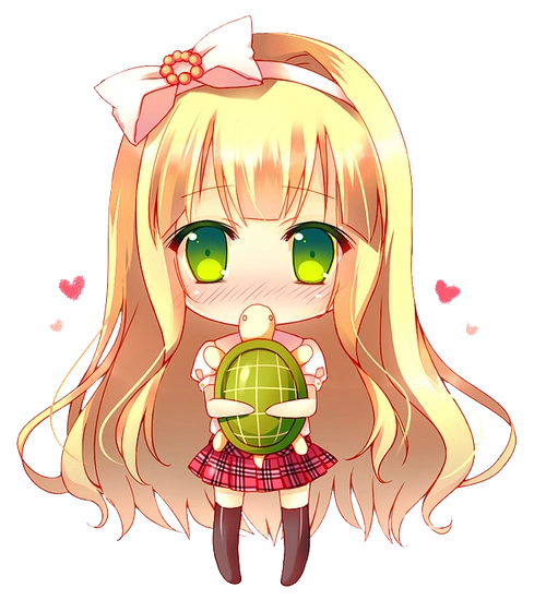 q版卡通金发少女