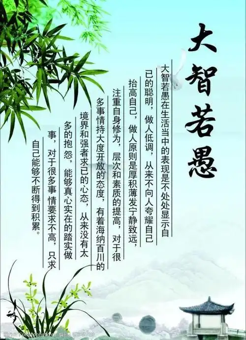 大智若愚图片