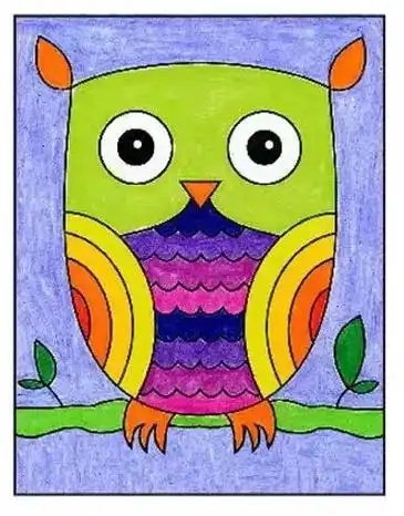 如何画猫头鹰#简笔画 #一学就会的简笔画 #儿童简笔画 #儿 - 抖音