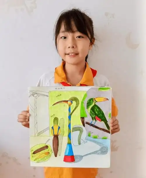 【线上美术课堂】黄广小学"小小设计师",仿生设计创意无限