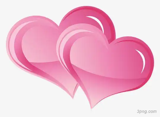 粉色桃心png素材透明免抠图片装饰效果