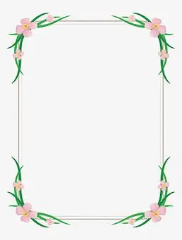 矢量图简单花边相框