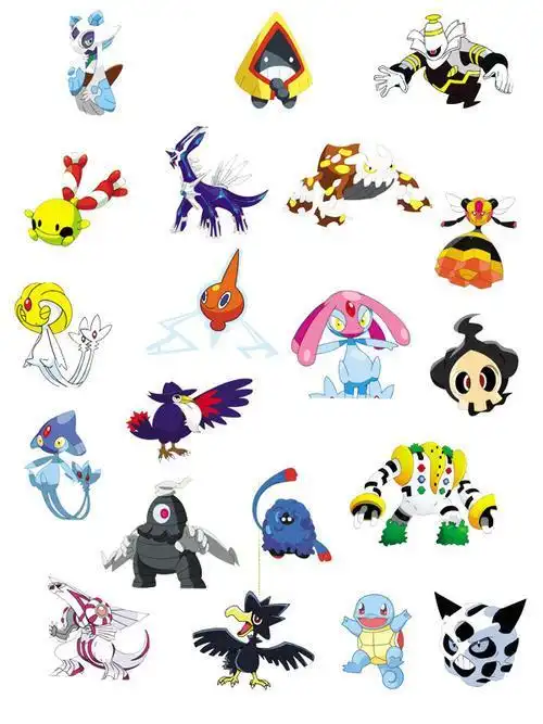 精灵宝可梦清远鸟简笔画