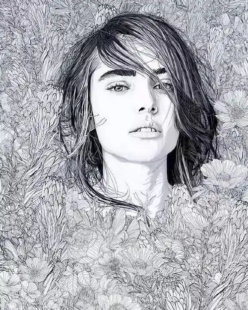 一组优秀的线描作品国外大师之作