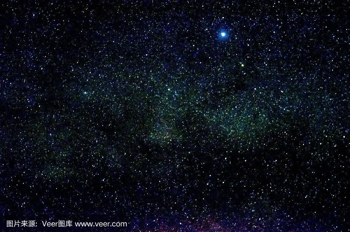 恒星和星系外太空夜空宇宙黑色背景