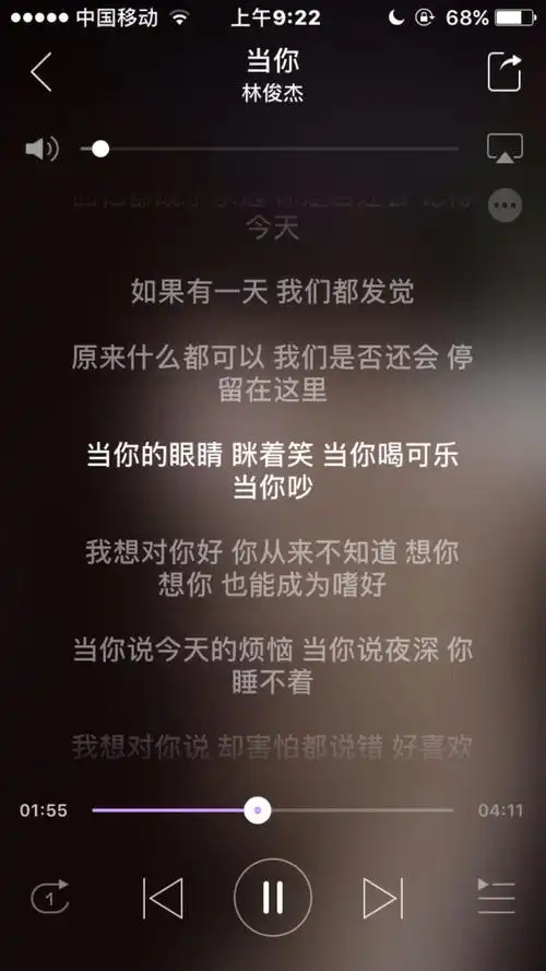 音乐文字歌词句子林俊杰赞评论更多