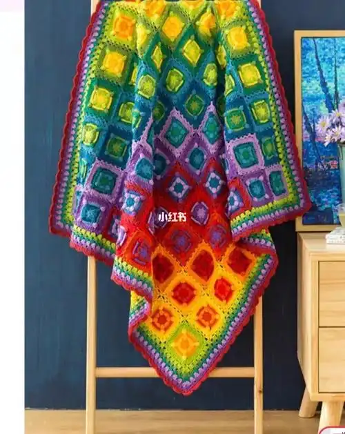 苏苏姐家晨昏蒙影拼花毯