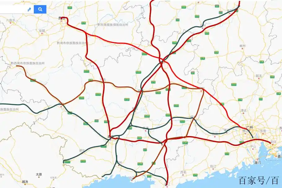 广西高铁线路图,未来哪个城市会成为大型高铁枢纽?