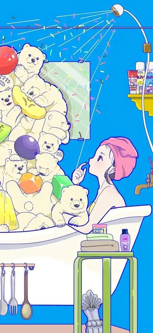 小清新动漫插画壁纸,生活的奇妙物语