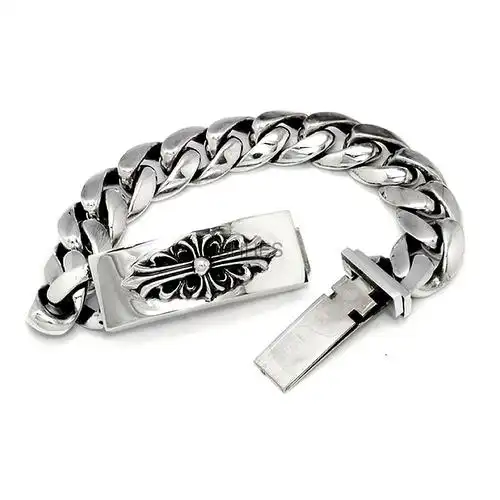 chromehearts克罗心floral长十字花粗手链