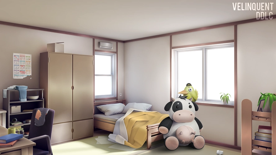 日式同人游戏场景卧室