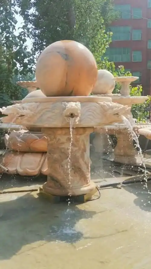 龙头喷泉试水成功,水的力量真是无穷无尽啊!