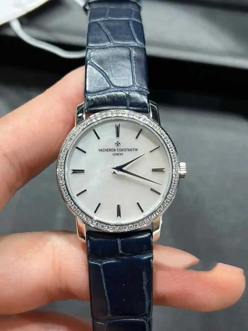 江诗丹顿传承系列石英钻表 江诗丹顿vc传袭系列 石英女表 18k白金表壳