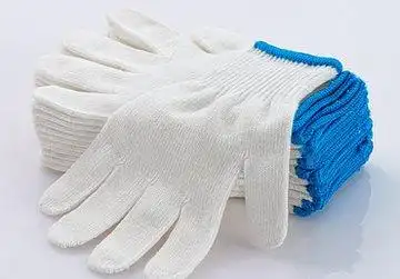 手套劳保耐磨耐用男工地干活手套棉线尼龙加厚防护防滑线手套纯棉(默