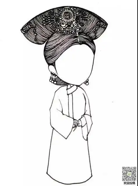 言皇后简笔画图片简笔画娘娘古装简笔画服装教学简笔画娘娘简笔画娘娘