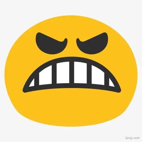 愤怒表情包png素材透明免抠图片卡通手绘