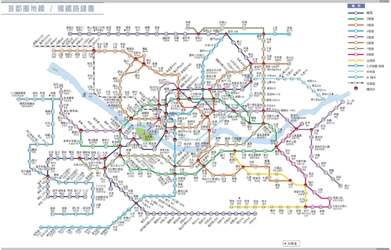 首尔地铁图-中韩对照