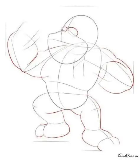 卡通 漫画 手绘 头像 线稿 400400大猩猩大金刚如何盘玩如何画大金