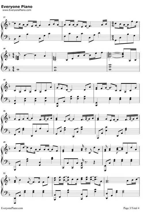 可乐钢琴谱-谢安琪3