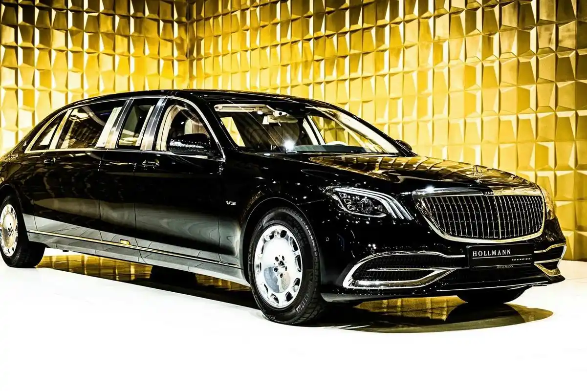 防弹奔驰迈巴赫普尔曼s650加长版图片欣赏