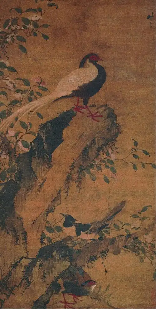 唐人画 边鸾花鸟唐 边鸾 枯槎双凫唐人画 边鸾花鸟明人画 边鸾花鸟明