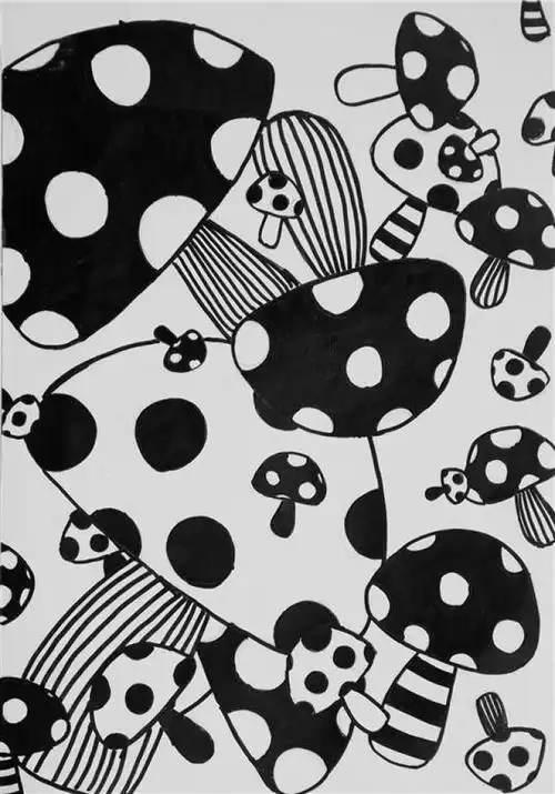 黑白的装饰画,比较适合小孩子,当然要按照实力来筛选.