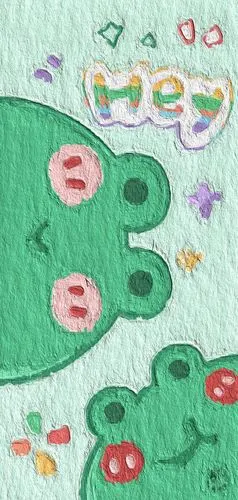 油画风壁纸 可爱