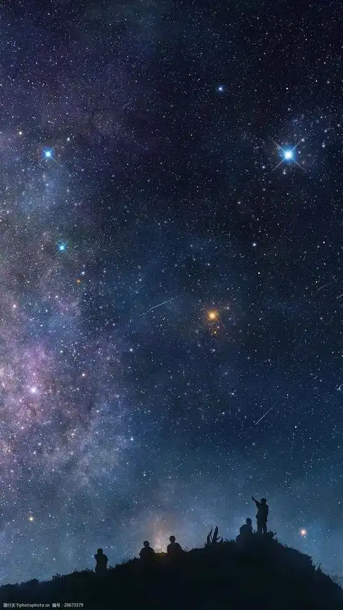 唯美星空h5背景素材