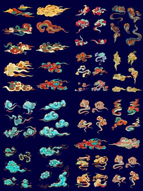 国潮敦煌飞天祥云png免扣素材