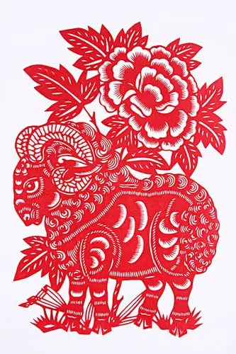 剪纸十二生肖羊