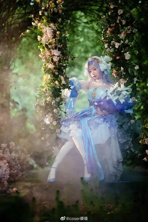 cos正片我们相逢于大海的泡沫化作白云时王者荣耀cos大乔挚爱花嫁