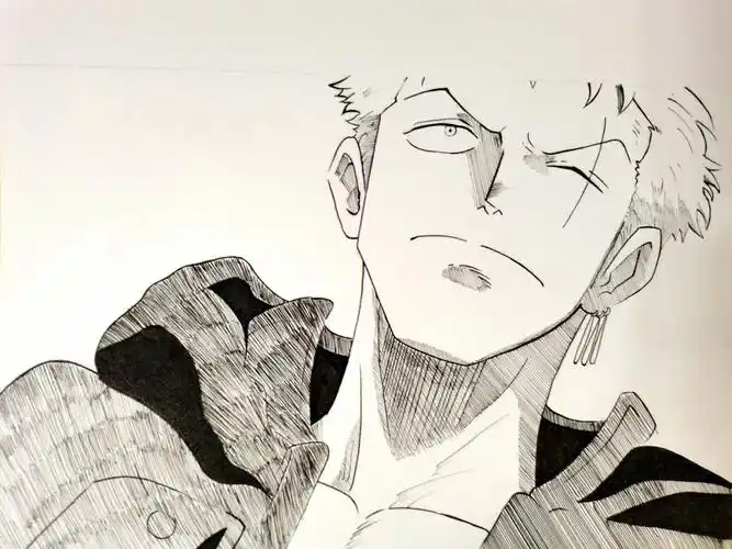 海贼王索隆临摹