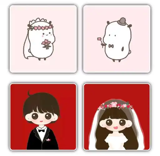 88张新郎新娘情侣头像新郎新娘情头婚纱系列头像穿婚纱的头像好看的