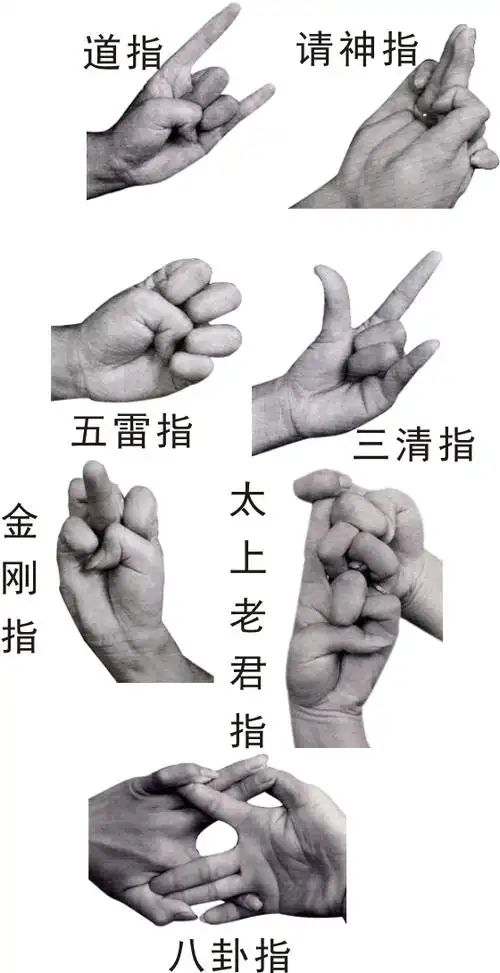 图解道教常用符咒之印的指法