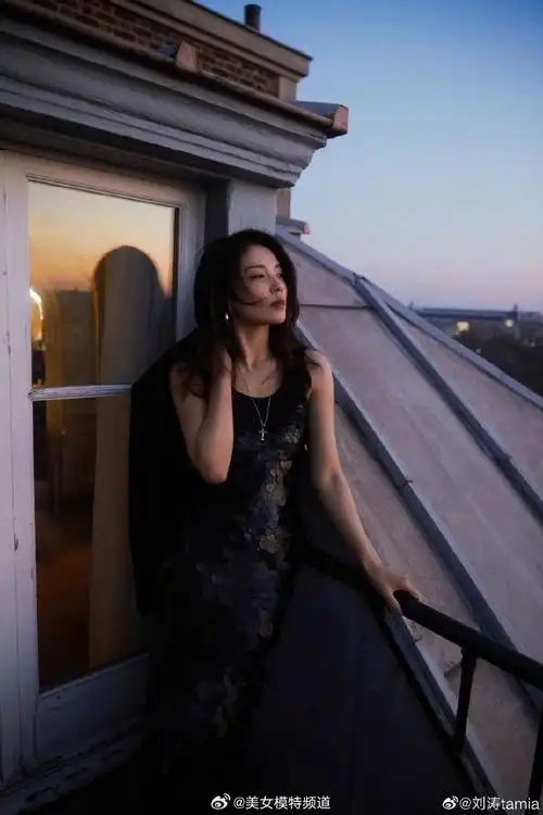 刘涛最新氛围感大片小西装搭配亮片裙御姐范十足