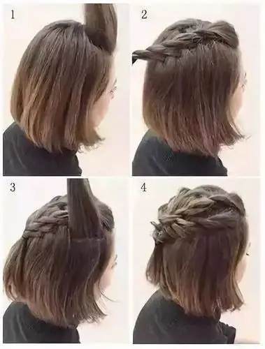 女生及肩短发发型怎么扎好看更时髦!