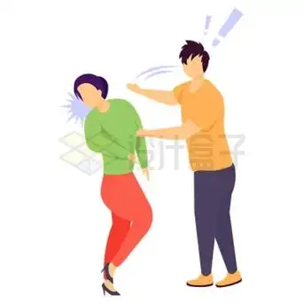 被人指责的卡通女孩png图片素材230321