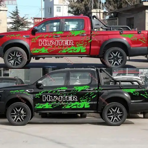 越野江淮悍途车贴拉花皮卡越野车车身贴纸个性汽车装饰贴