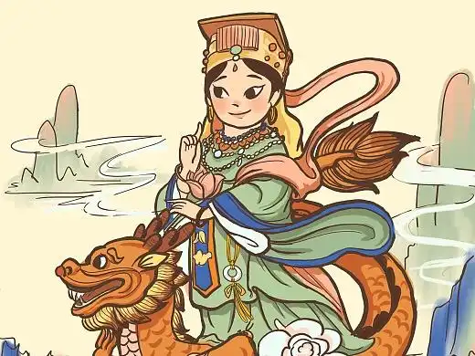 妈祖雕塑形象分析与插画创作
