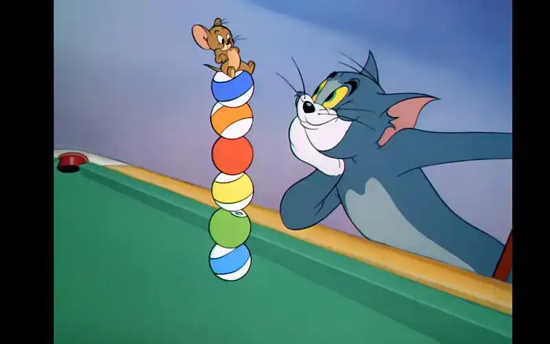 猫和老鼠四川方言版.第11集-台球室里的故事(4k修复)